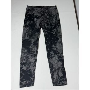 Decree Women’s Cotton Leggings Black Gray Size M 22,5” Inseam See Description